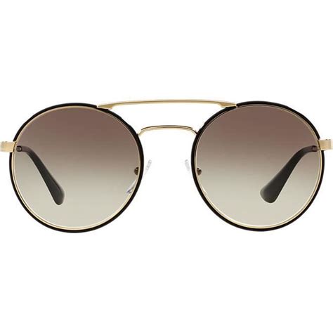 prada pr 51ss 1ab0a7|Prada™ PR 51SS 1AB0A7 54 Black/Pale Gold Sunglasses.